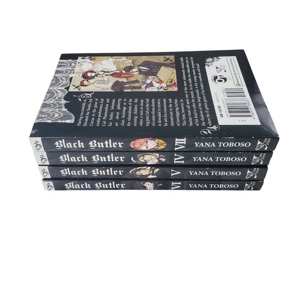 Black Butler Vol. 4, 5, 6, & 7 Manga Book Paperback English Yana Toboso LOT - Picture 2 of 8